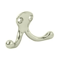 1-1/8″ Brass Double Prong Coat Hook Satin Nickel Ives 44074503685