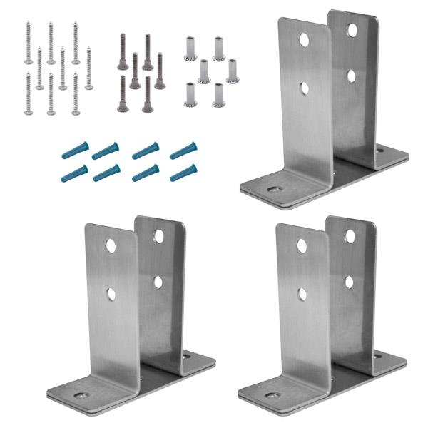 Jacknob 615509 Urinal Screen Pack – 1-1/4″ Brackets (3) – Crss 6lp