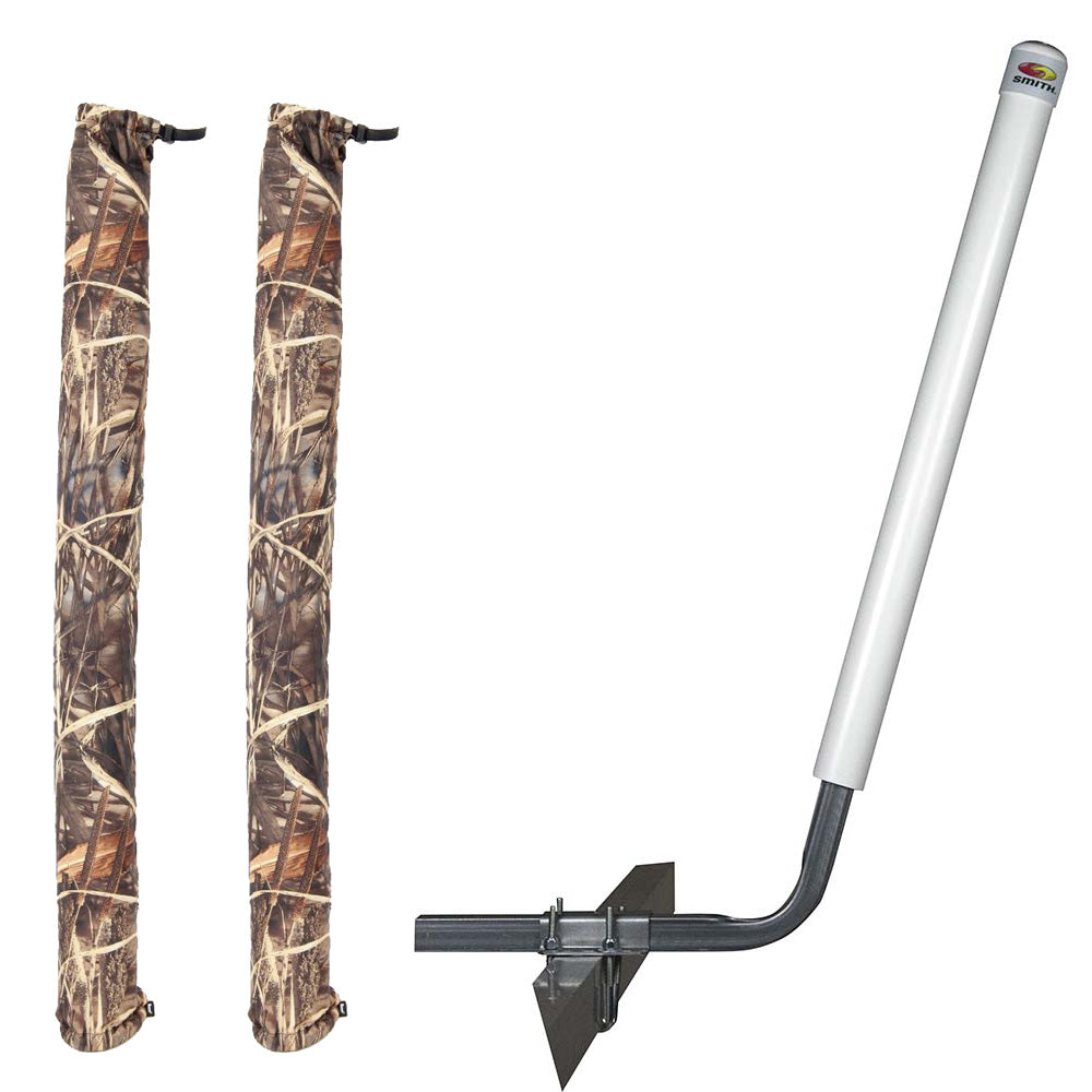 C.E. Smith Angled Post Guide-On – 40″ – White w/FREE Camo Wet Lands 36″ Guide-On Cover