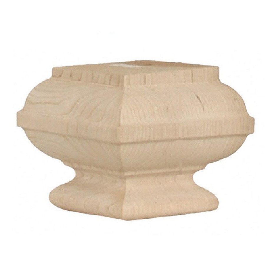 3-3/4″ Transitional Tall Square Bun Foot Maple WE Preferred SZDW11081MA