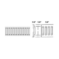 Outwater 282WH-60, White Binning Strip