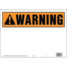 10×14 Blank Warning Sign For Outdoor Use – Durable And Versatile