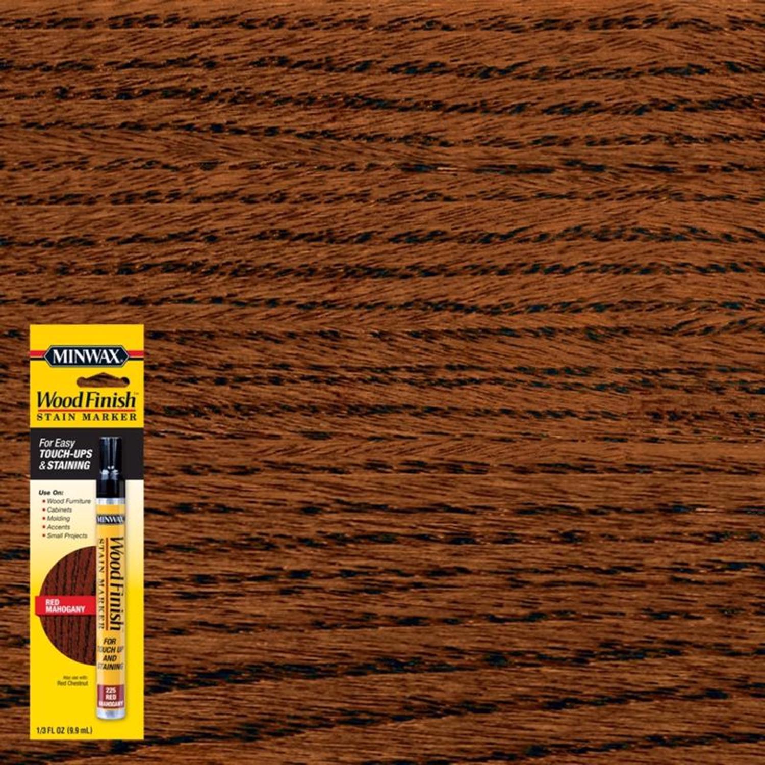 Wood Finish Red Mahogany Stain Marker 0.33 Oz For Touch-ups