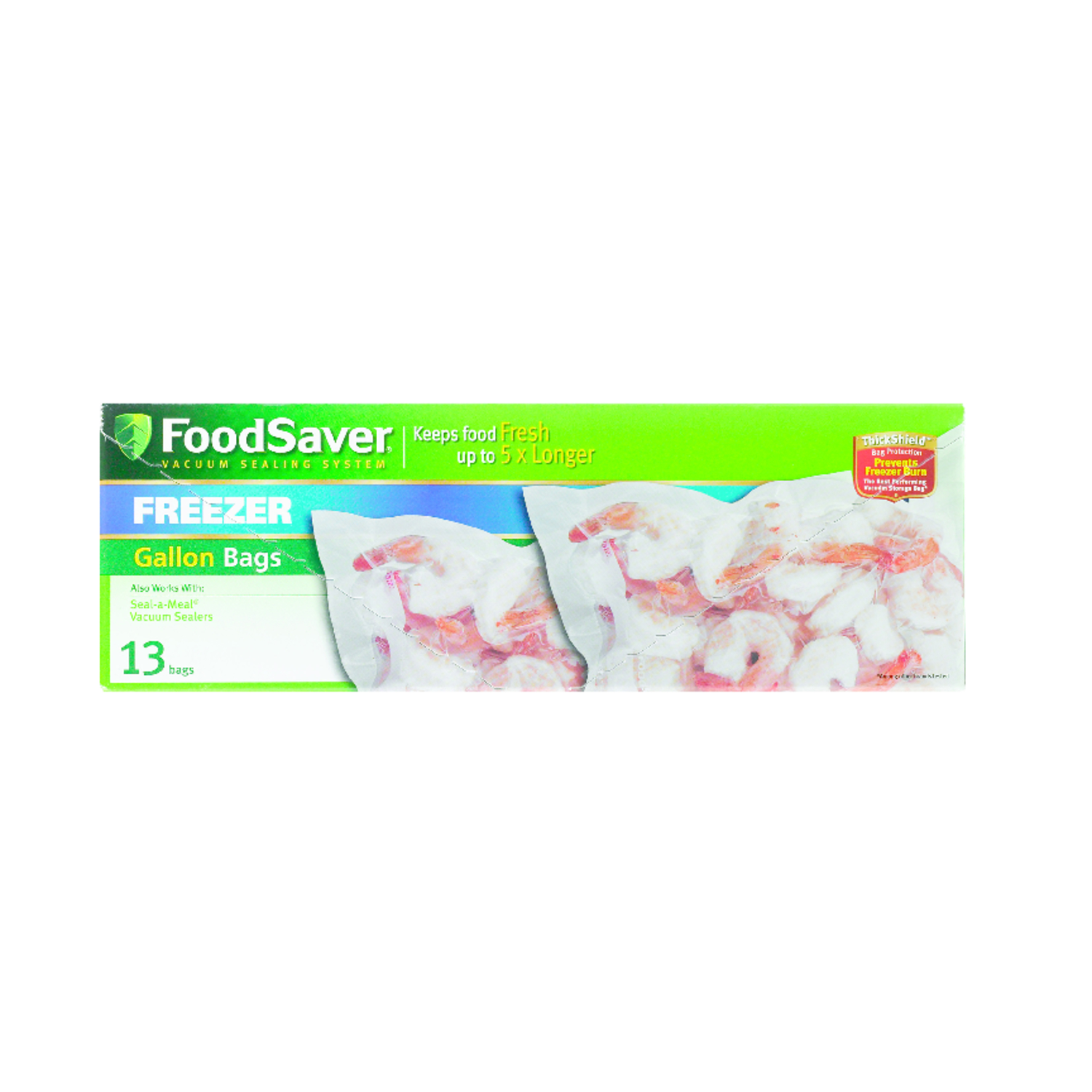 FoodSaver Vacuum Sealing Bags, 1-Gallon, 13-Count