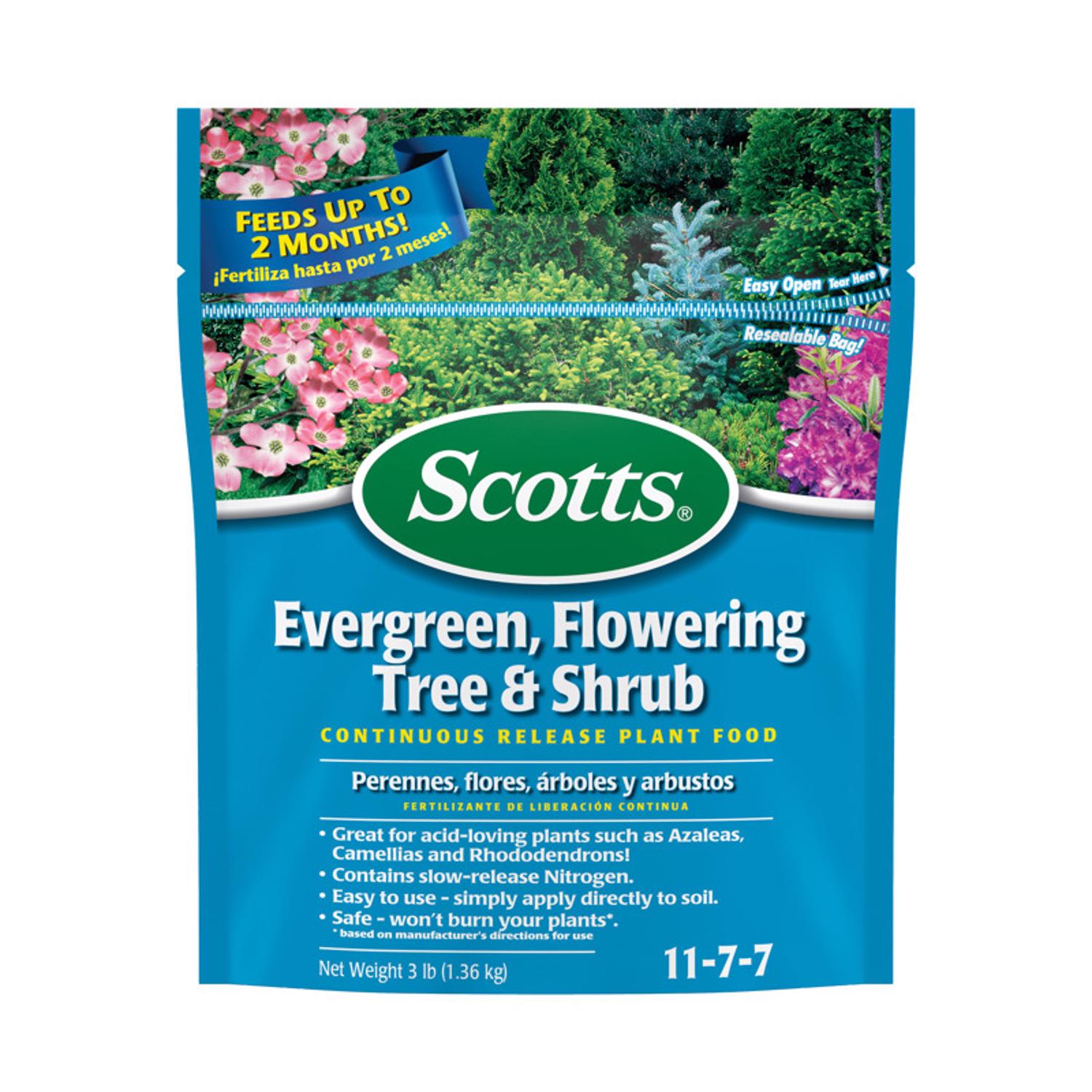 3 Lb. Evergreen, Flowering Tree & Shrub Continuous Release Plant Food, 11-7-7