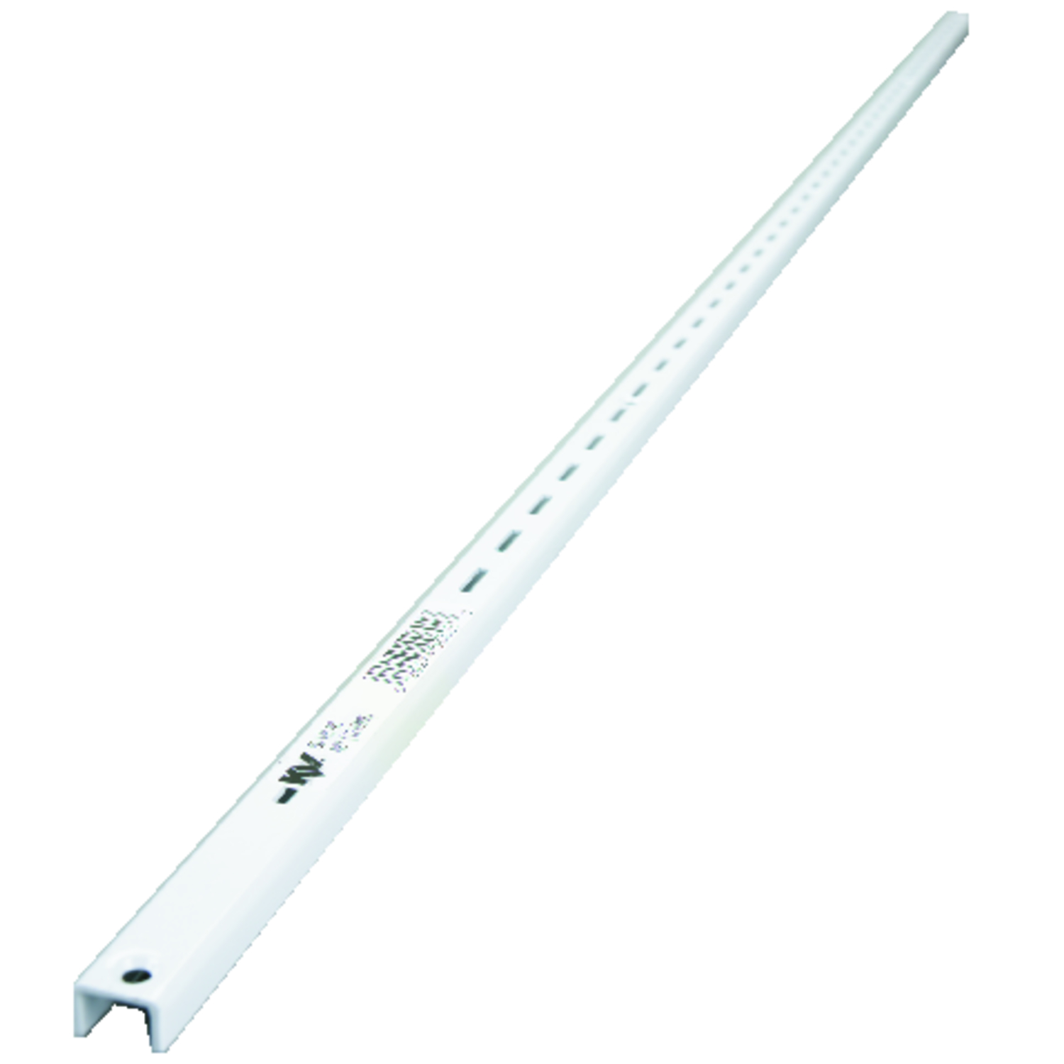 80 Series 48 In. White Steel Adjustable Shelf Standard