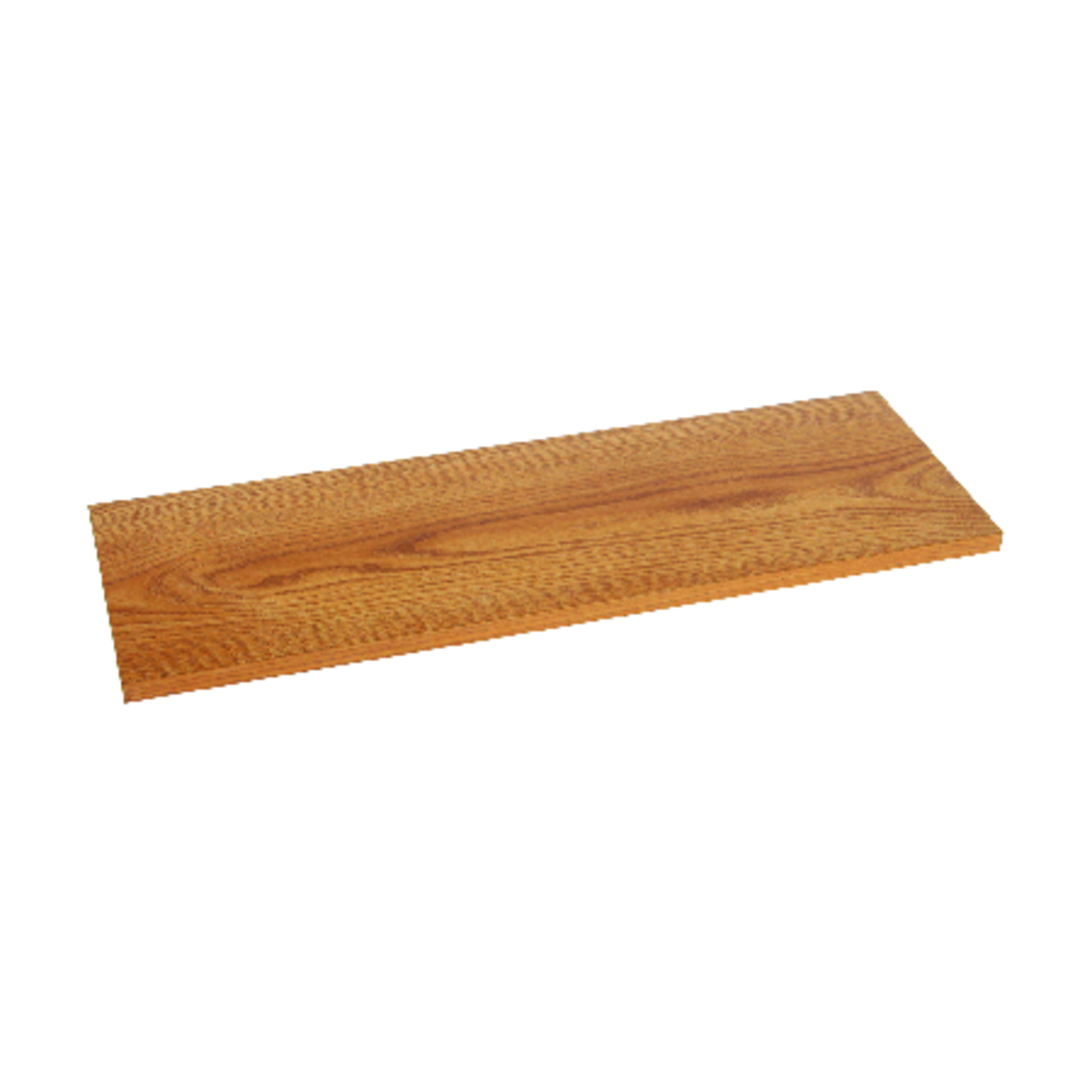 12 In. X 36 In. Oak Particle Board All-purpose Shelf Board