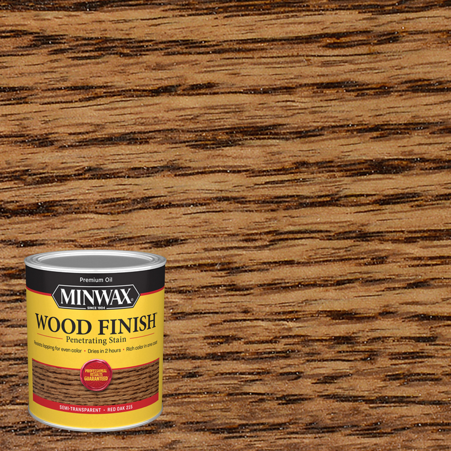Wood Finish Penetrating Stain, Red Oak, 1 Quart Oil-based