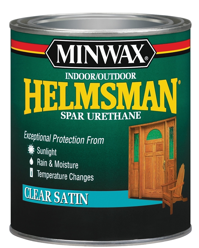 Helmsman Satin Clear Spar Urethane, 1 Quart – Oil-based Finish
