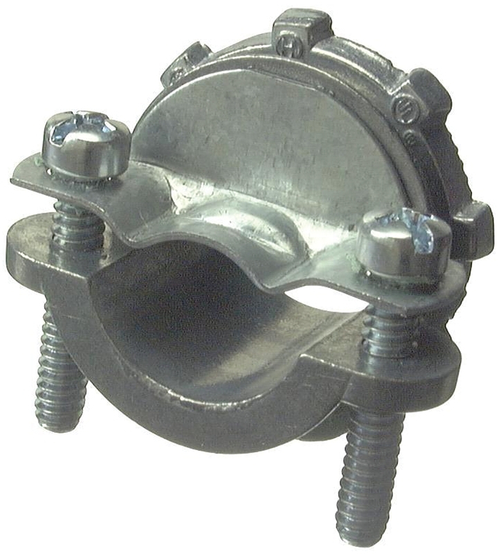 Clamp Connector, Zinc, 3/8-In., 5-Pk.