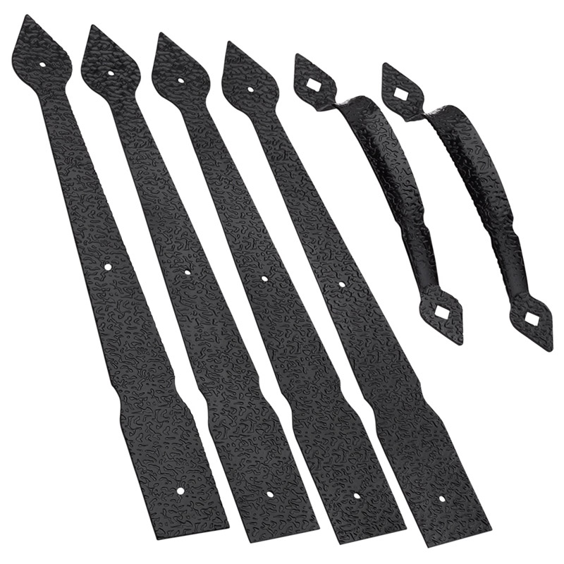 Spear Gate Kit With Pull, Black, 10 In.