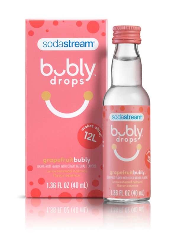 Bubly Fruit Drops, Grapefruit, 40ml