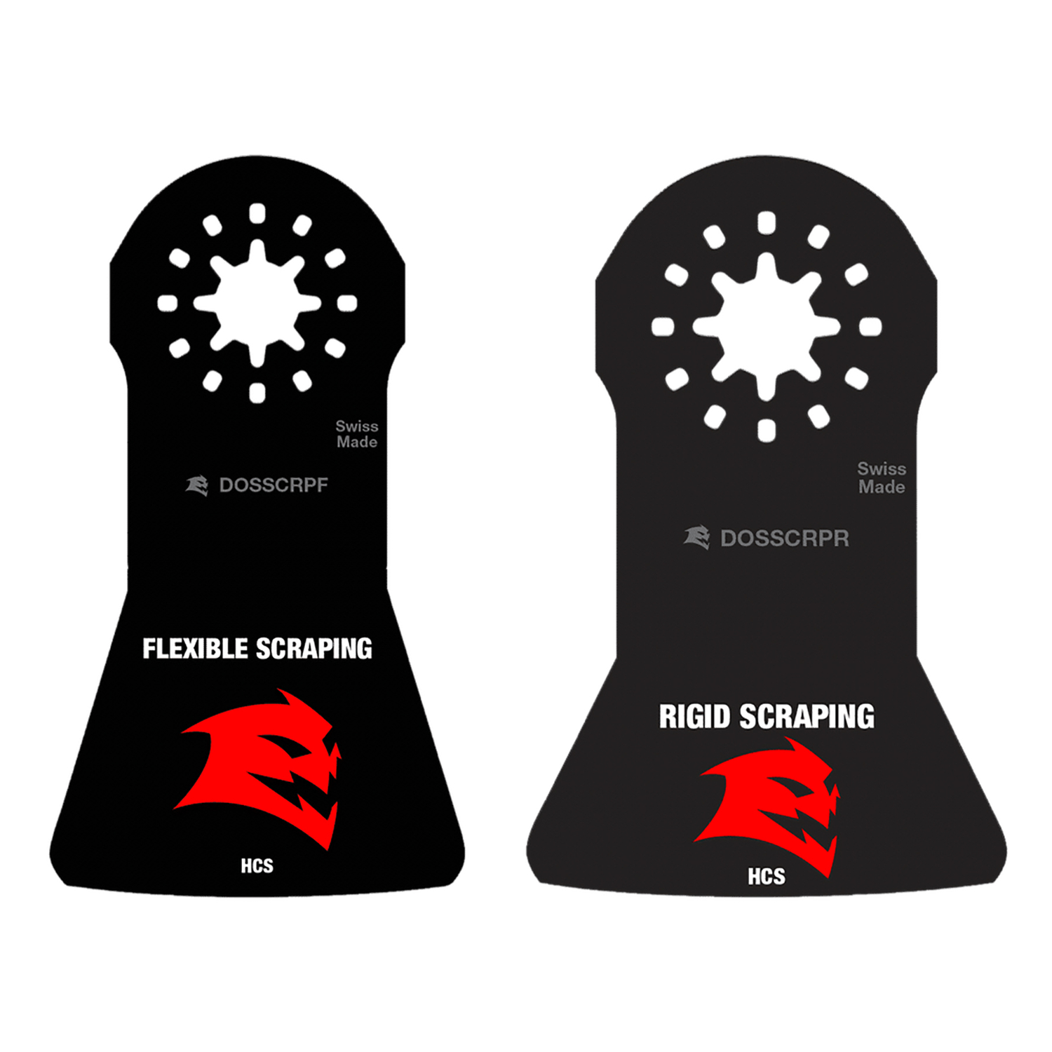 Starlock High-Carbon Steel Oscillating Tool Scraper Set, For Adhesive Removal, 2-Pc.