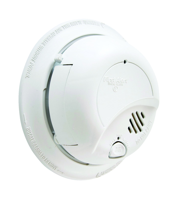 Hardwired 120v Ionization Smoke Alarm With Battery Backup