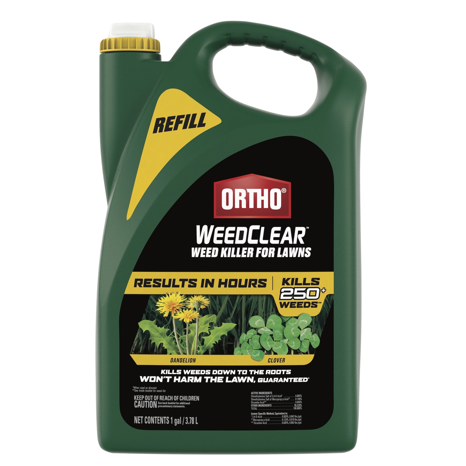 WeedClear Lawn Weed Killer Base Refill, Ready to Use, 1-Gallon