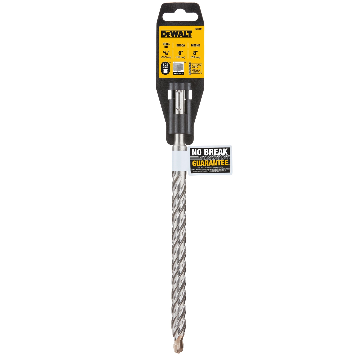 Sds-plus 5/8 In. X 8 In. 2-cutter Rotary Hammer Drill Bit Dw5446