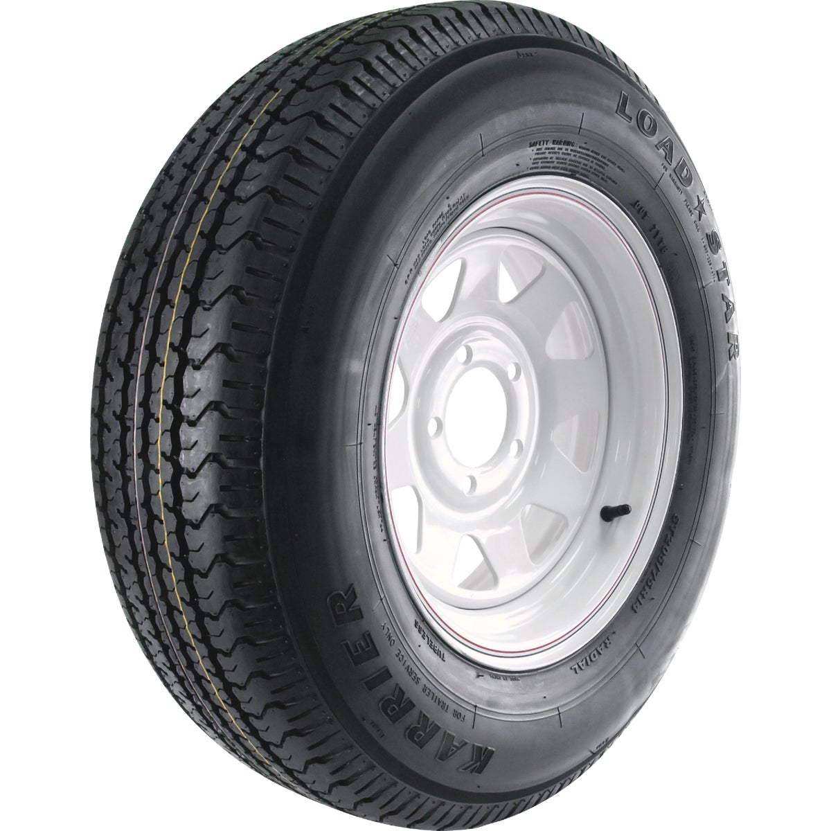 Loadstar 205/75r14 Lrc Radial Tire And 5-hole Wheel Assembly