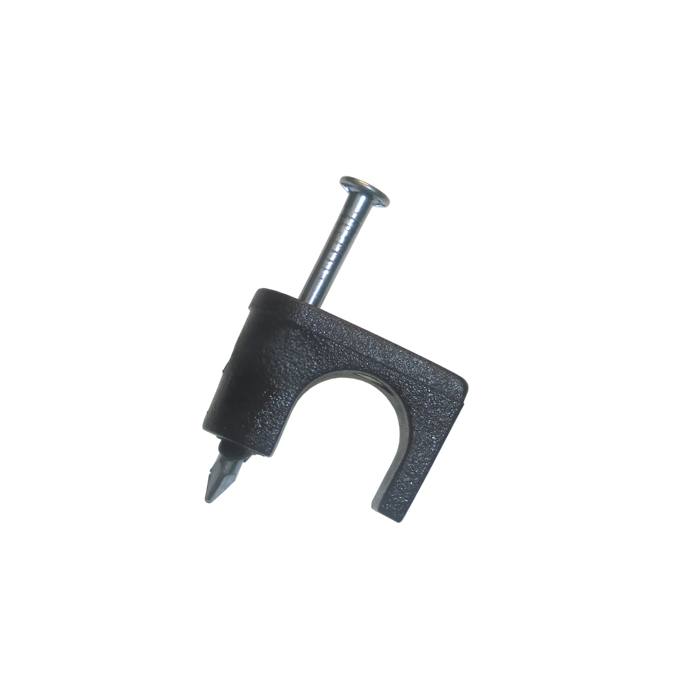 Coaxial Cable Staples, Black, 1/4-In., 25-Pk.