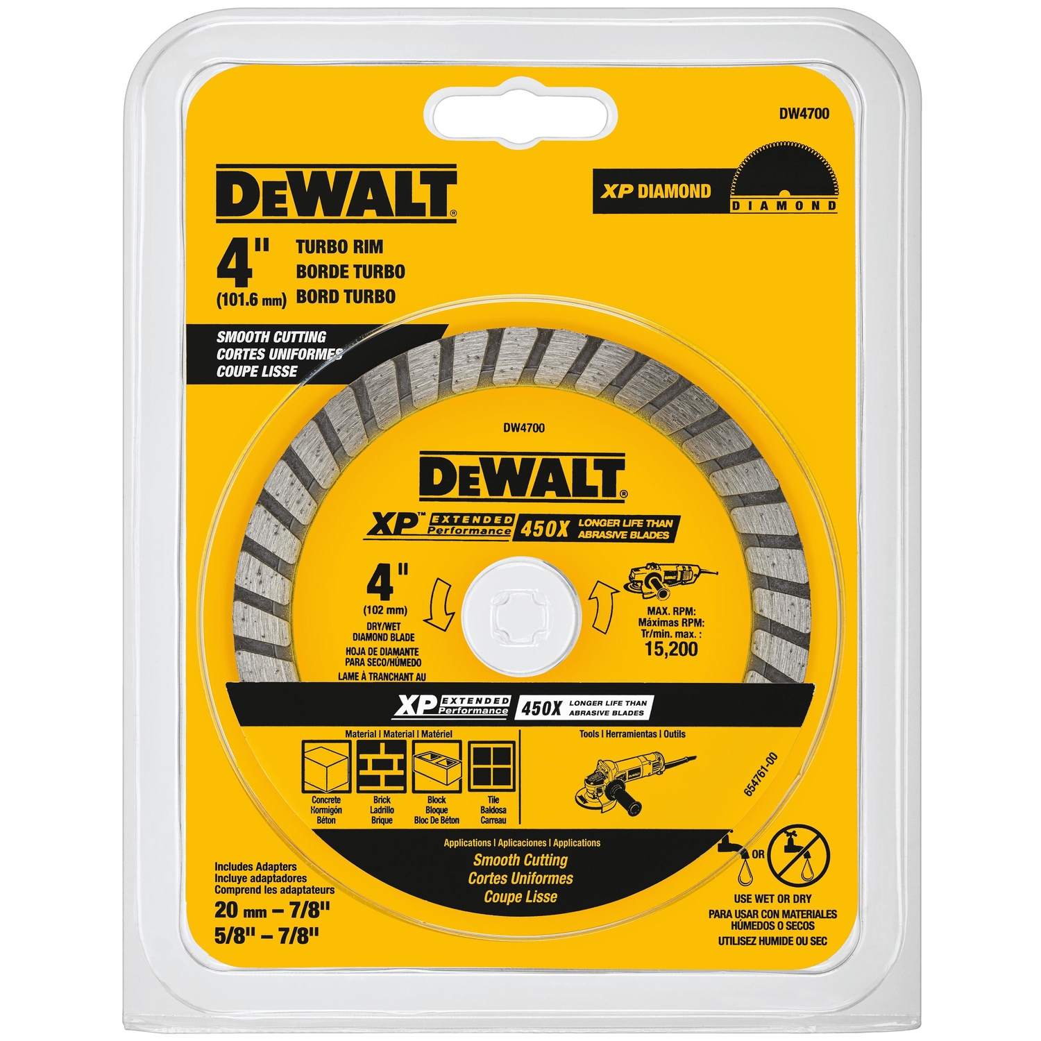 Dry-Cut Diamond Wheel, 4 In.
