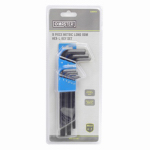 9-piece Long Arm Metric Hex-l Key Set By Master Mechanic, Model Gs050810