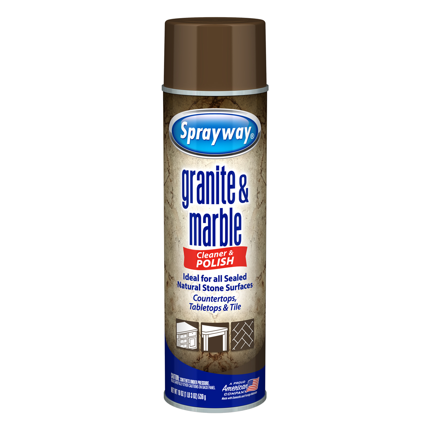 Granite & Marble Cleaner & Polish, 19 oz. Aerosol