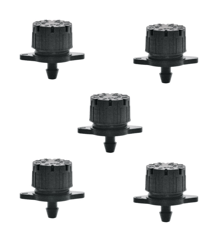 Adjustable Flow Bubbler, Full-Circle Pattern, 8 Stream, with 1/4 in. Barbed Inlet, 5-Pack