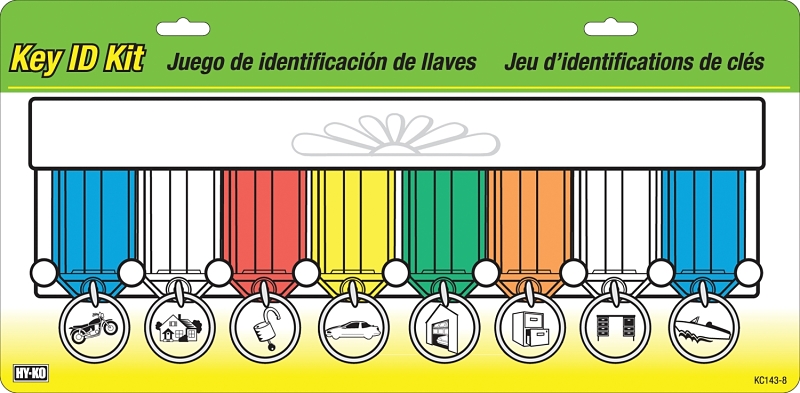 Key Tag Rack, Includes 8 Key Tags