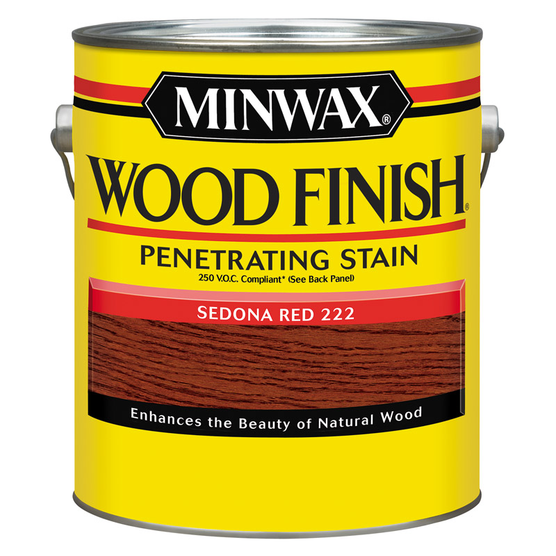 Wood Finish Voc Penetrating Stain, Sedona Red, 1 Gallon – Oil-based