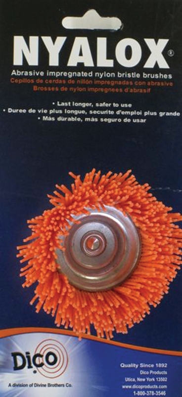 Nyalox 2-1/2 In. Coarse Drill-mounted Wire Brush With 1/4 In. Shank