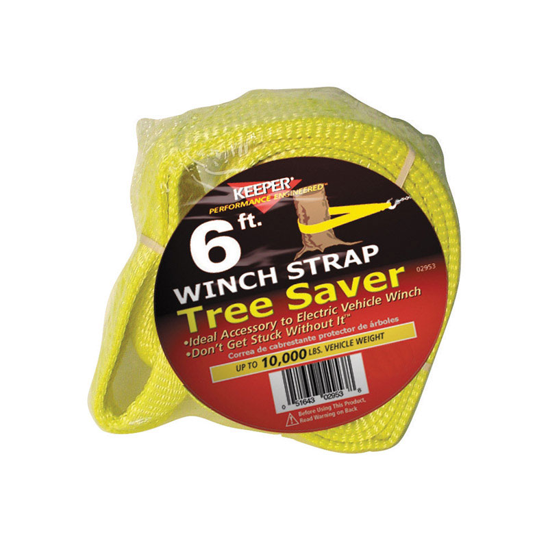 6 Ft. 30000 Lb Electric Winch Strap – Tree Saver, 3 In. Width
