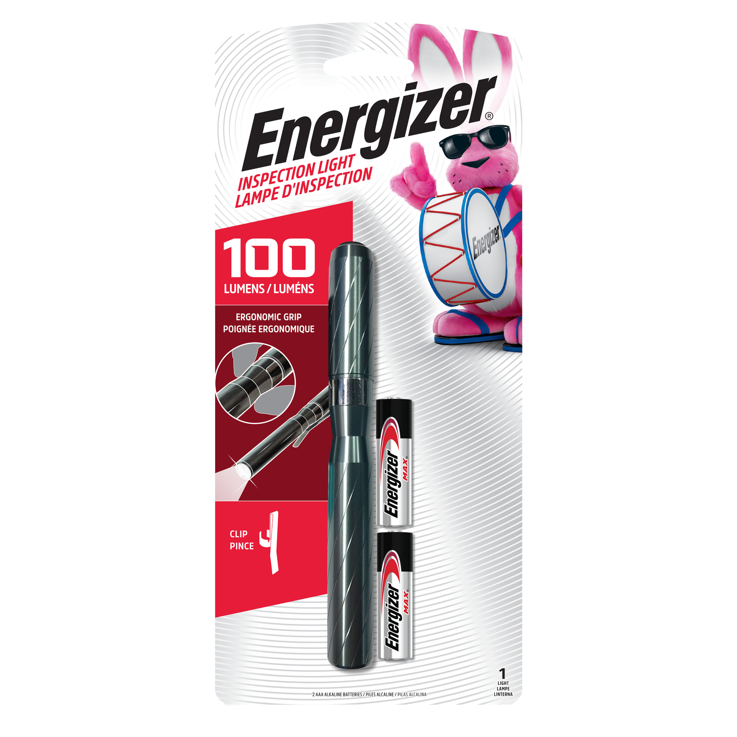 100 Lumens Black Led Inspection Light With Aaa Batteries Included
