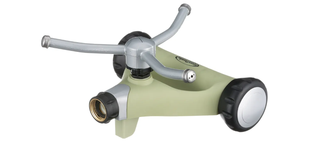 Whirling Rotary Sprinkler With Metal 3-arm Head, Coverage 45′ X 45′