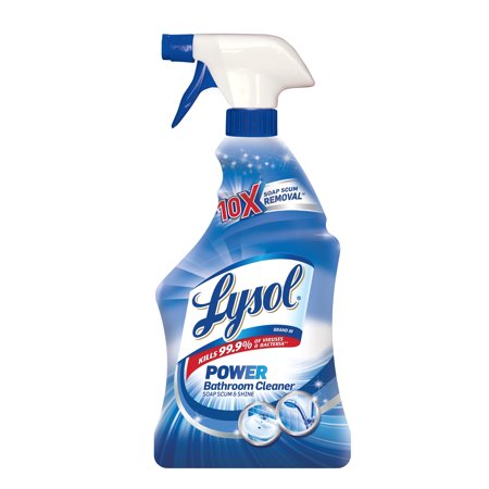 Power Bathroom Cleaner Spray, Foaming Action, 22 Oz, Fresh Scent