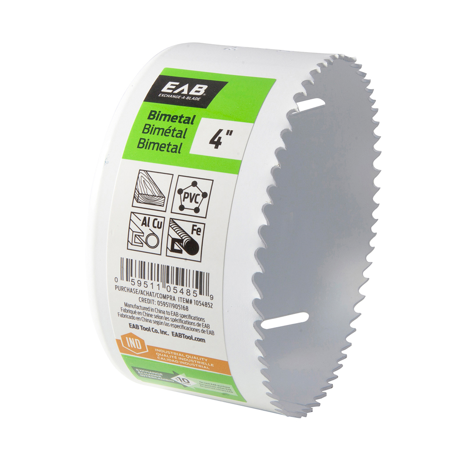 Industrial Hole Saw, M3 BiMetal, 4-In.