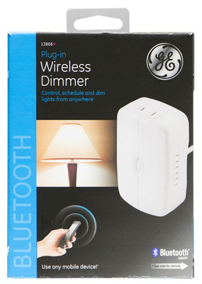 Ge Bluetooth Plug-in Smart Dimmer, Model 13866, 300w, White