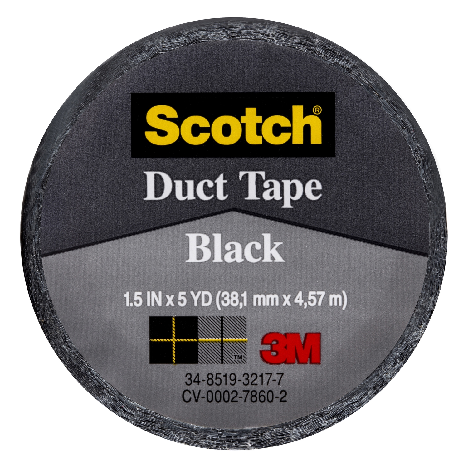 1.5 In. W X 5 Yd L Black Multi-purpose Duct Tape