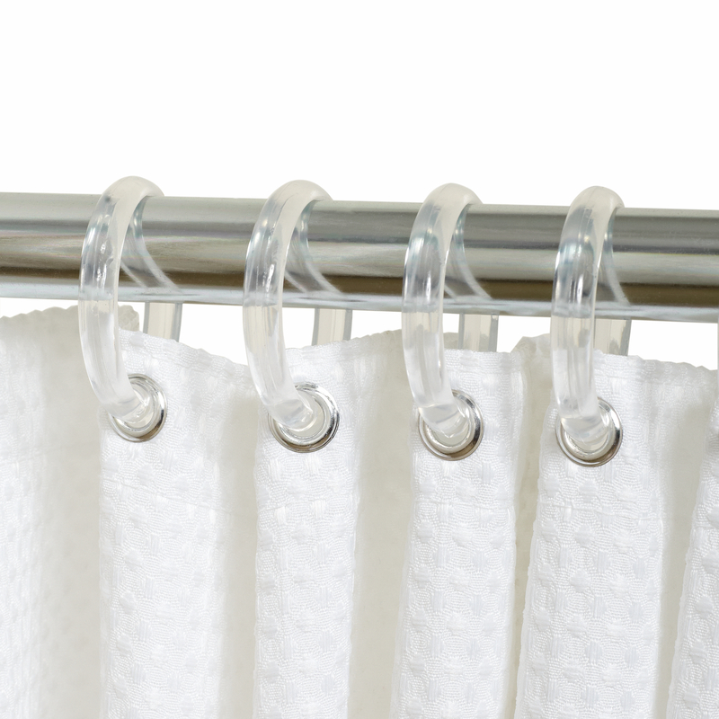 Shower Curtain Rings, Clear, 12-Pk.