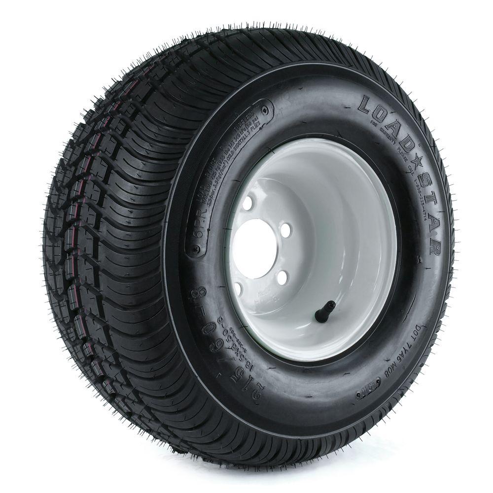 Loadstar 215/60-8 Lrc Trailer Tire & 5-hole Wheel Assembly (5/4.5)
