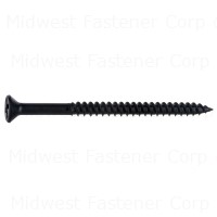 6 x 2 Black Phosphate Phillips Flat Twinfast Wood Screws