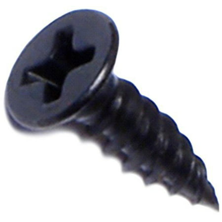 6 X 1/2 Inch Black Phosphate Phillips Flat Twinfast Wood Screws – 100 Count