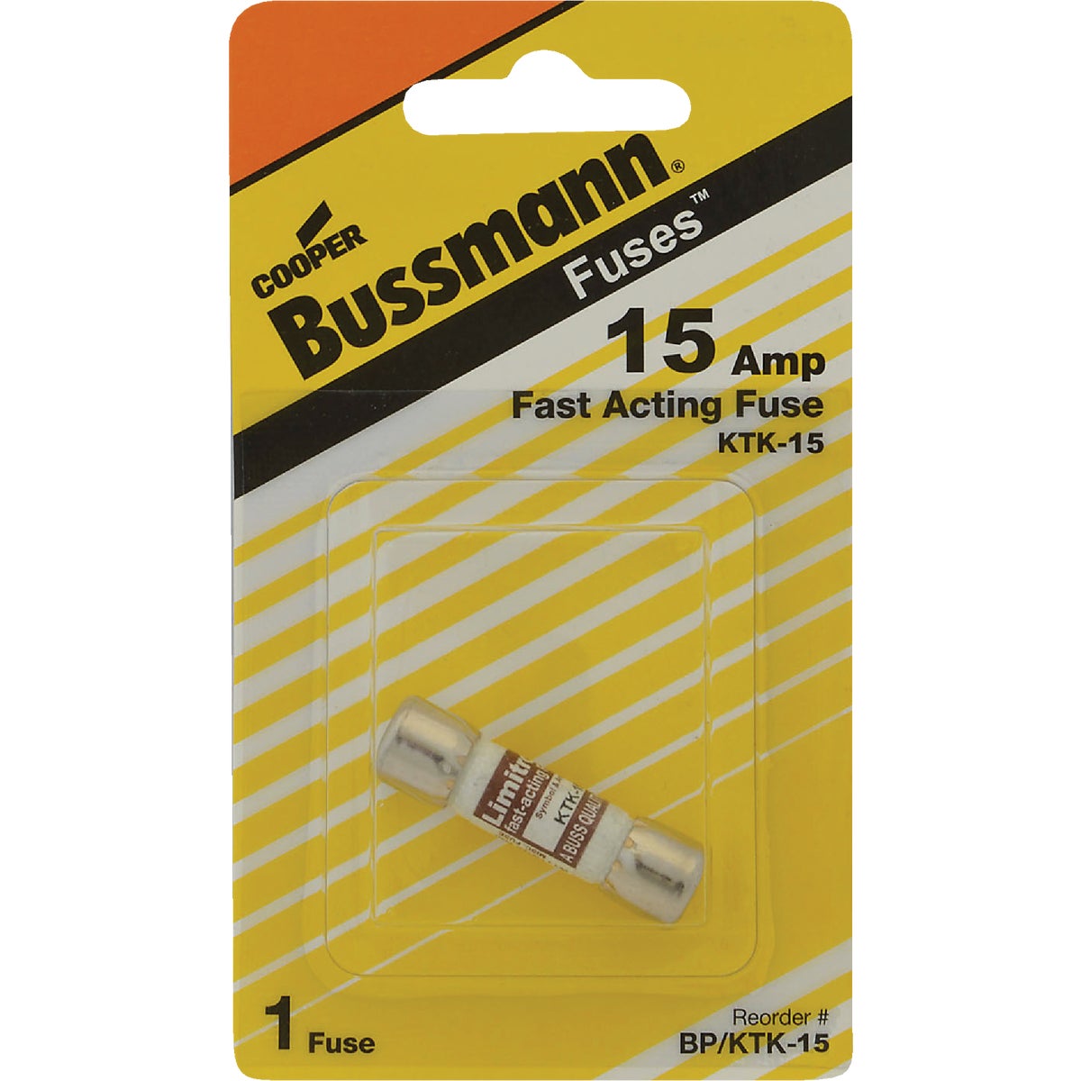 15 Amp Limitron Ktk Heavy-duty Fast Acting Cartridge Fuse