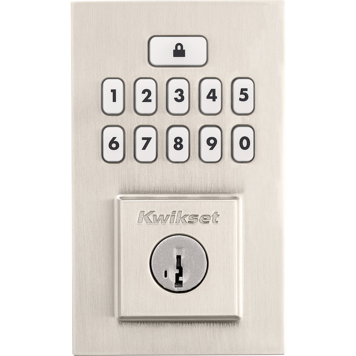 Signature Series Contemporary Smartcode Satin Nickel Electronic Deadbolt 9260 Cnt 15 Smt Cp