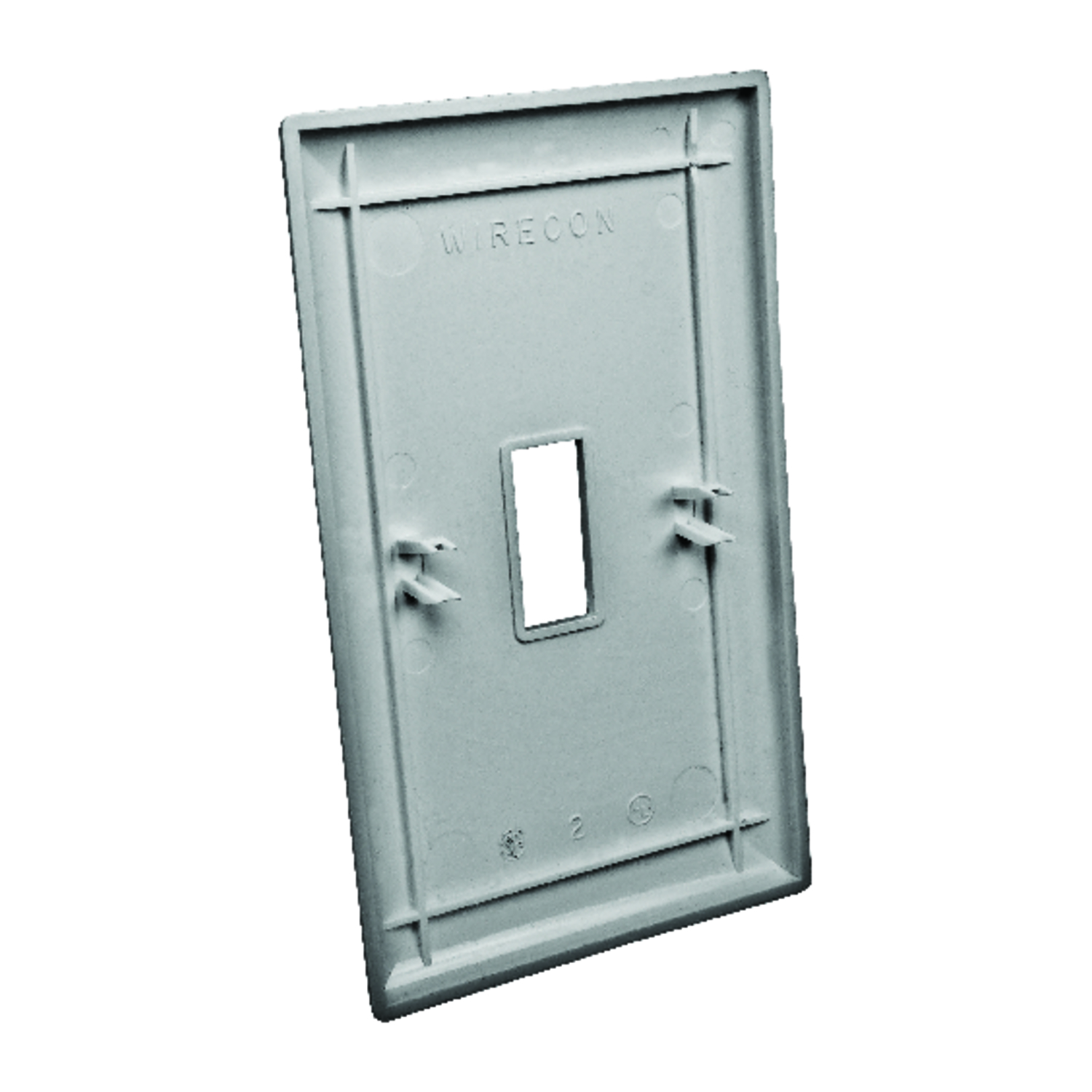 RV Wall Plate, Single Gang, White Plastic