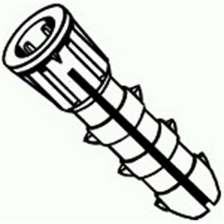 No. 14 To 16 X 1-1/4 Inch Ribbed Plastic Anchors – Pack Of 100
