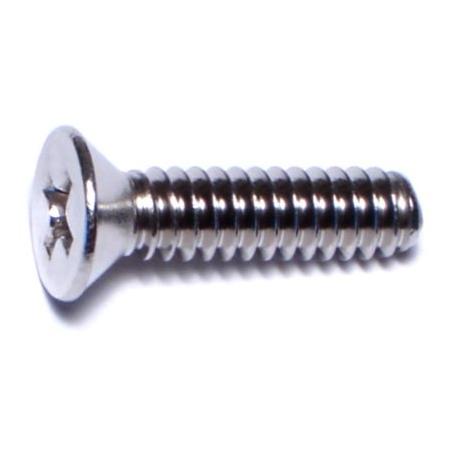 10-24 X 3/4 Inch Stainless Steel Phillips Flat Head Machine Screws – 18-8 Grade