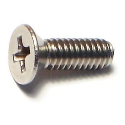 8-32 X 1/2 Stainless Steel Phillips Flat Head Machine Screws – 18-8 Coarse Thread