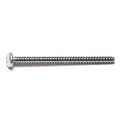 6-32 X 2 Stainless Steel Phillips Pan Head Machine Screws – 18-8 Coarse Thread