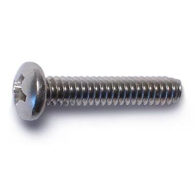 6-32 X 3/4 Stainless Steel Phillips Pan Head Machine Screws – 18-8 Coarse Thread