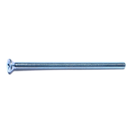 8-32 X 3 Zinc Plated Steel Phillips Flat Head Machine Screws – Coarse Thread