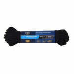 Paracord 550 Nylon Rope, Black, 5/32-inch X 50-feet, 110 Lb Work Load